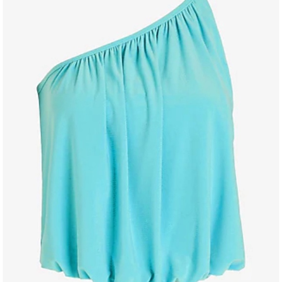 NWT Express SKIMMING ONE SHOULDER DRAPED TANK - Picture 1 of 5